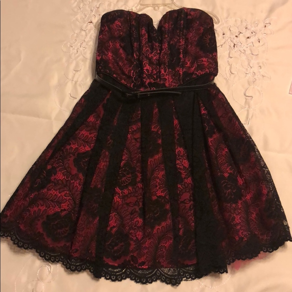 Bebe Sweetheart Strapless Mini Dress